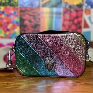 Kurt Geiger Metallic Rainbow Leather Crossbody – Barely Used